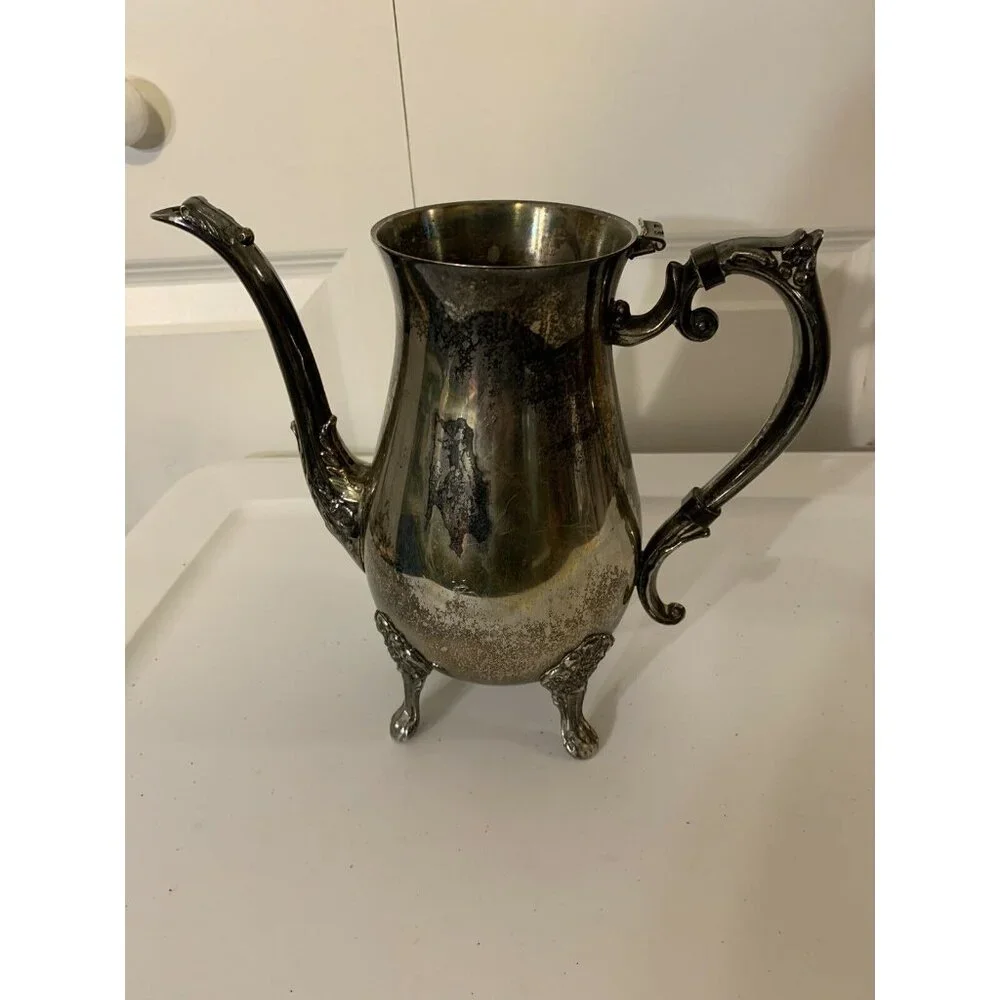 Silver plated FB Rogers Silver‎ Co Footed Coffee Tea Pot